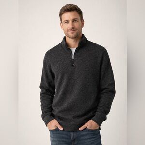 Old Navy Men’s Quarter Zip Pullover Gray Size L